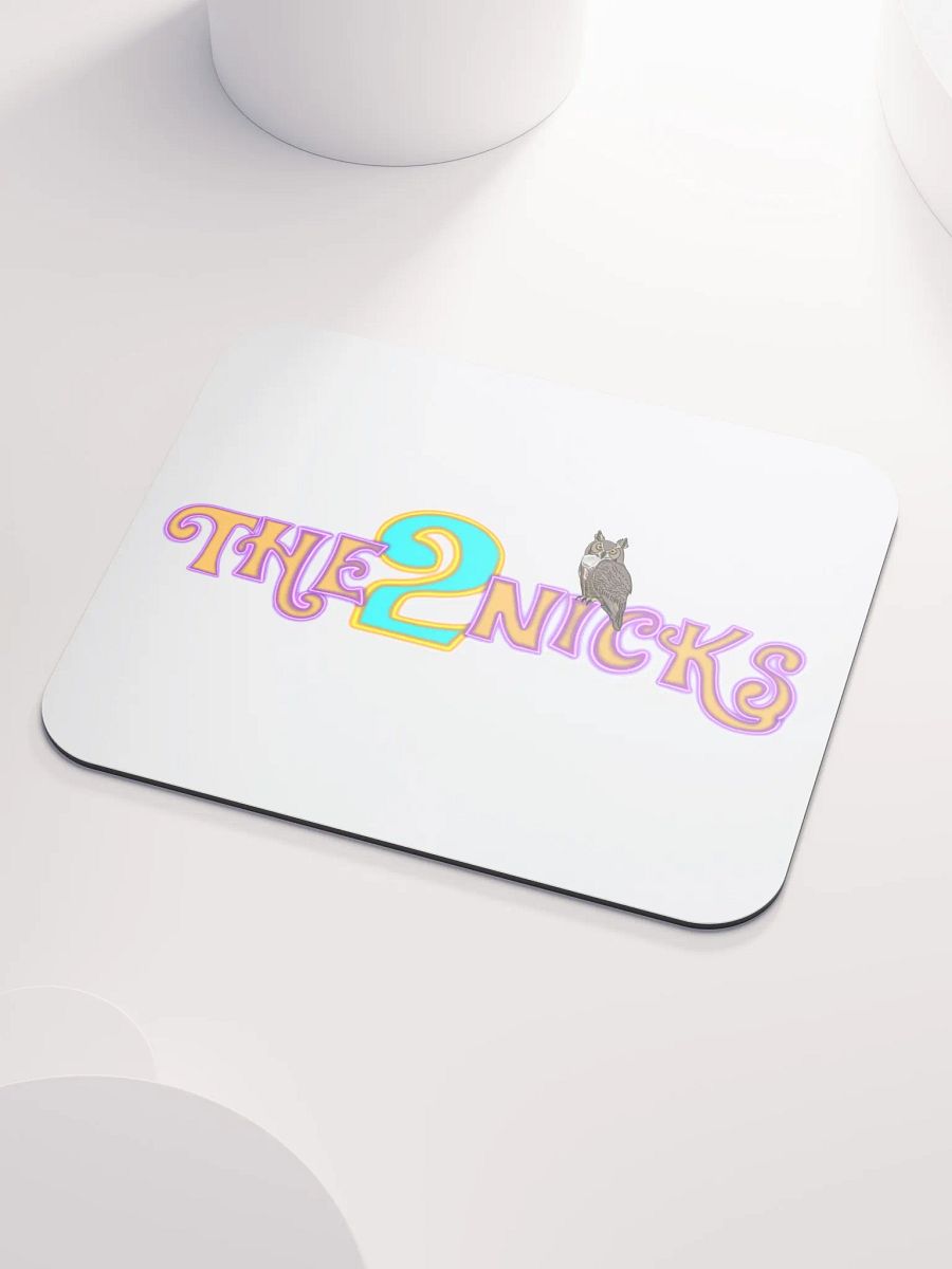 The2Nicks Classic Mouse Pad (White) product image (3)