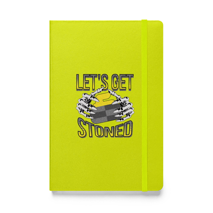 Lets Get Stoned Curling Skeletal Stoner Hardcover Journal product image (1)