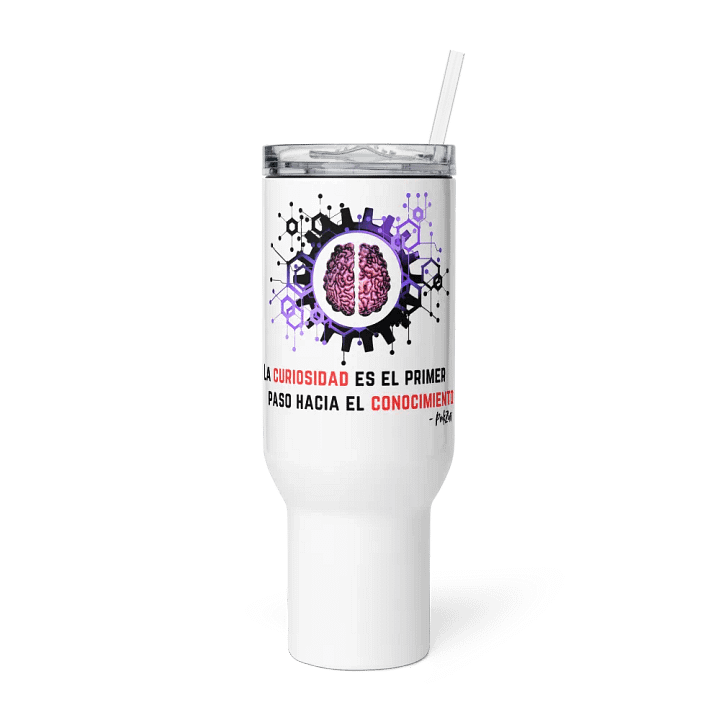 PinkzOff: "Tumbler de Curiosidad" Taza de Acero Inoxidable (Steel Tumbler) product image (4)