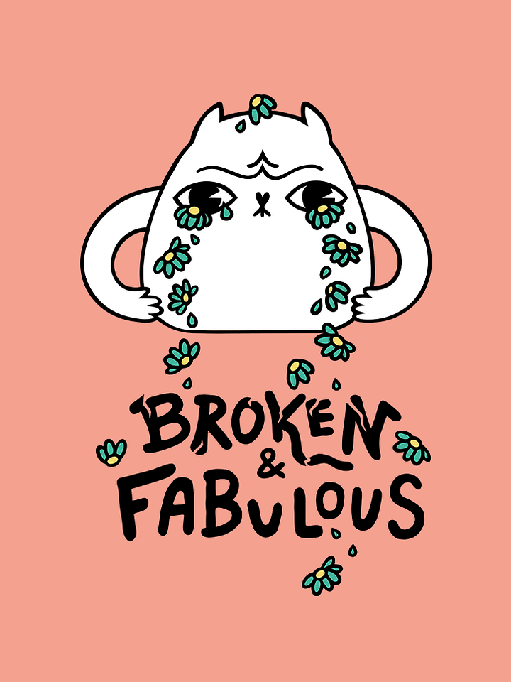 WLS T-shirt with print 'Broken & Fabulous' 2 product image (2)