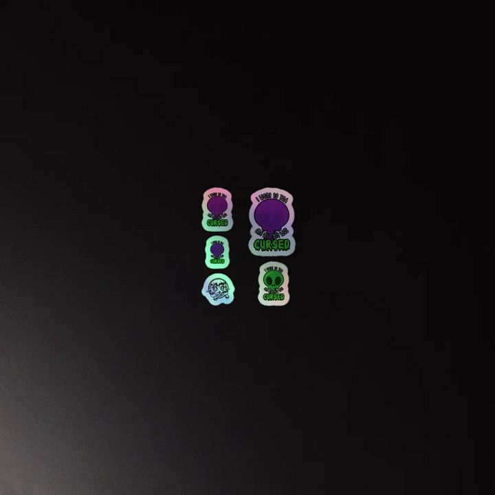 All I Got Was Cursed - Demon Hunter - Holo Sticker Sheet product image (2)