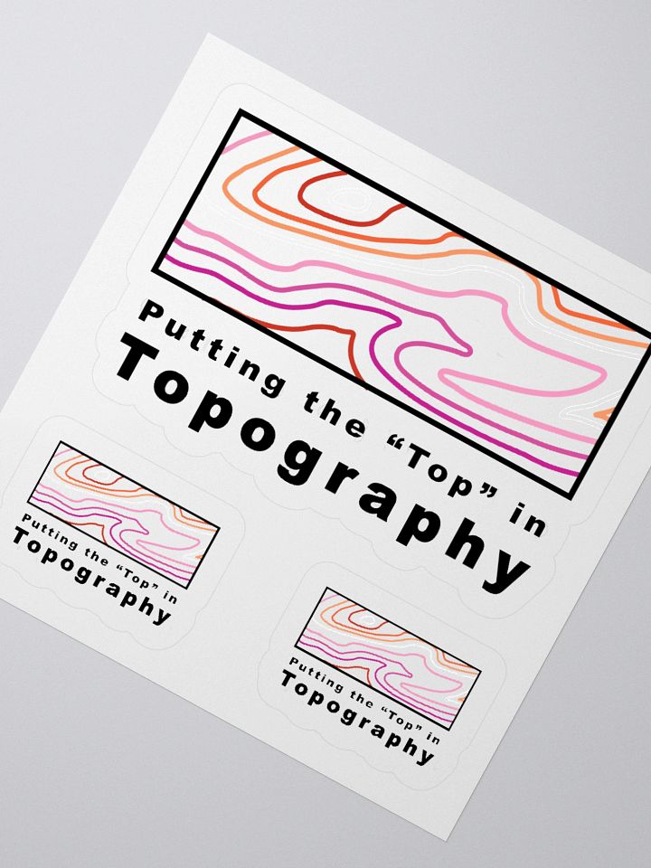 Top in Topography Lesbian Sticker product image (2)