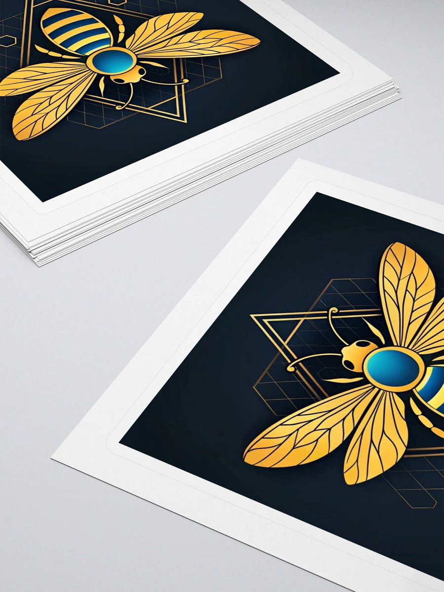 Geometric Bee Kiss Cut Stickers product image (4)