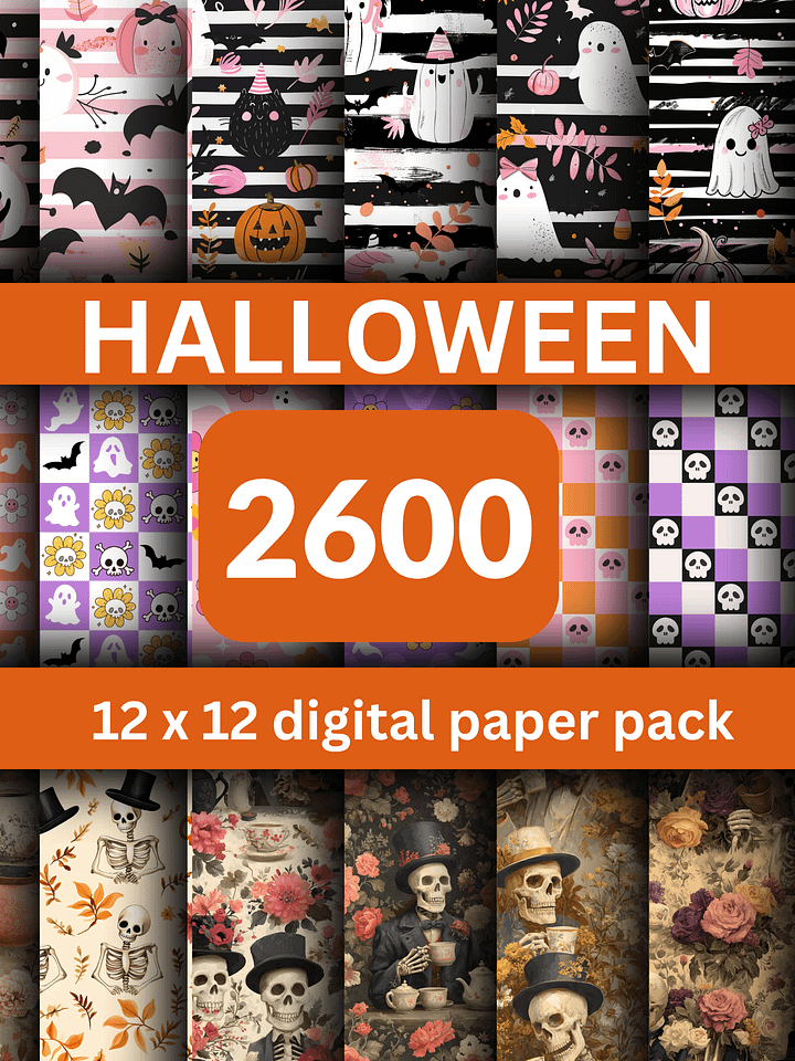 Halloween Digital Paper Bundle product image (2)