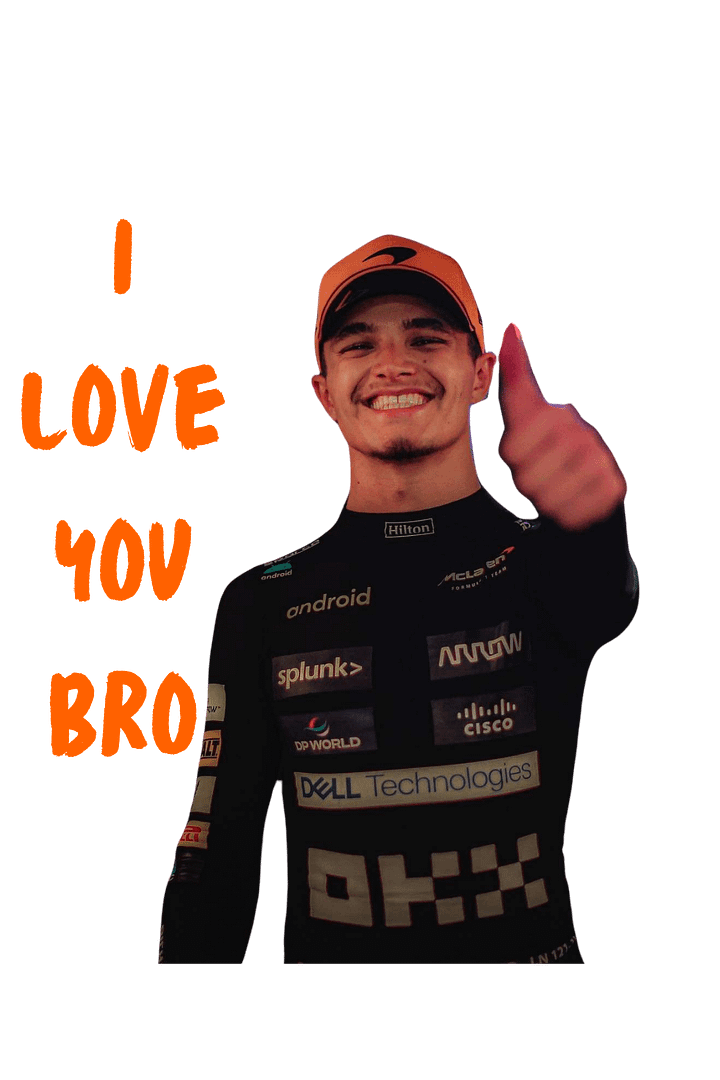 LANDO NORRIS funny free digital sticker for WhatsApp and Instagram product image (1)
