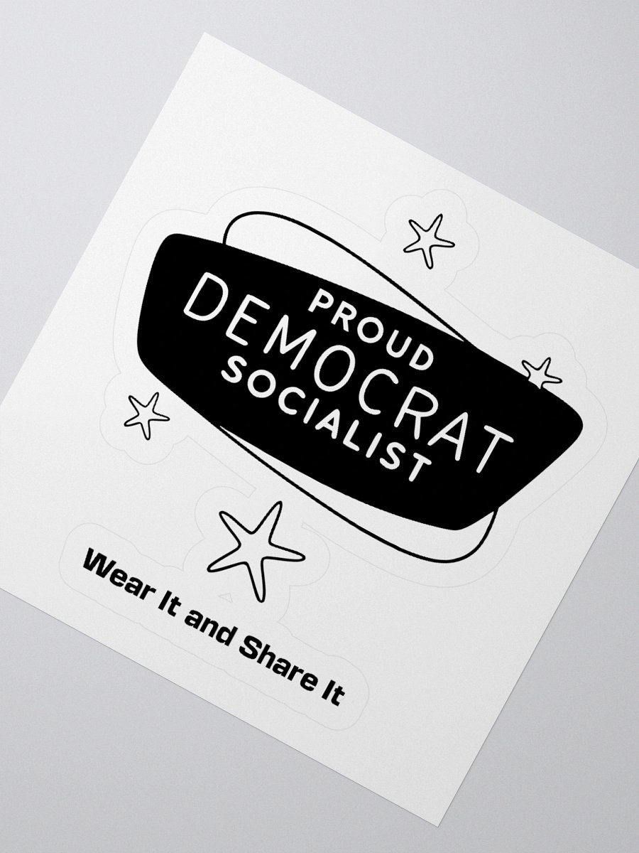 Proud Democrat Socialist Bold Identity Stickers (B) product image (5)