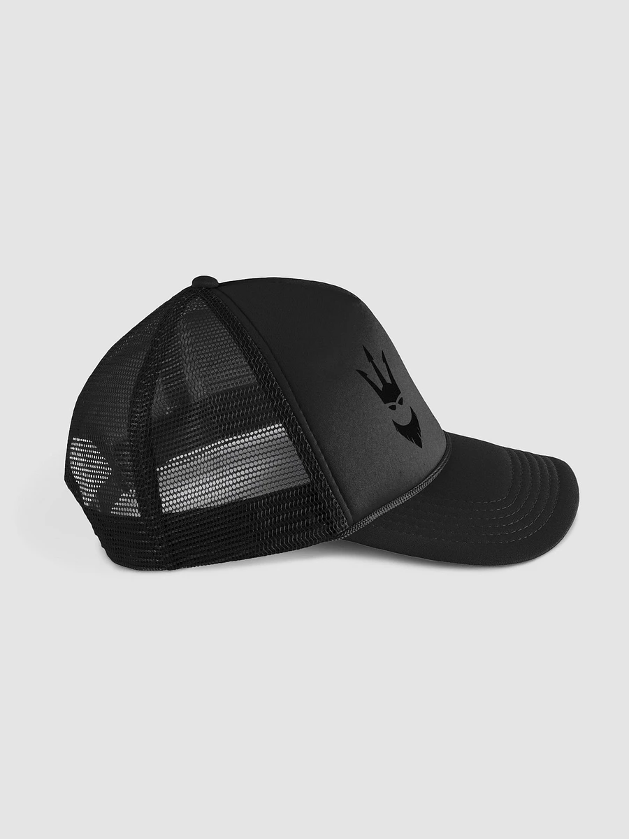 Black on Black CB Logo Foam Trucker Hat product image (8)