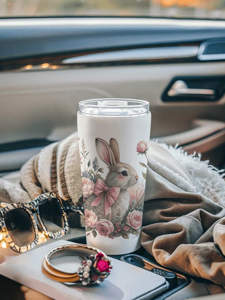 Vintage Bunny Stainless Steel Travel Mug product image (1)