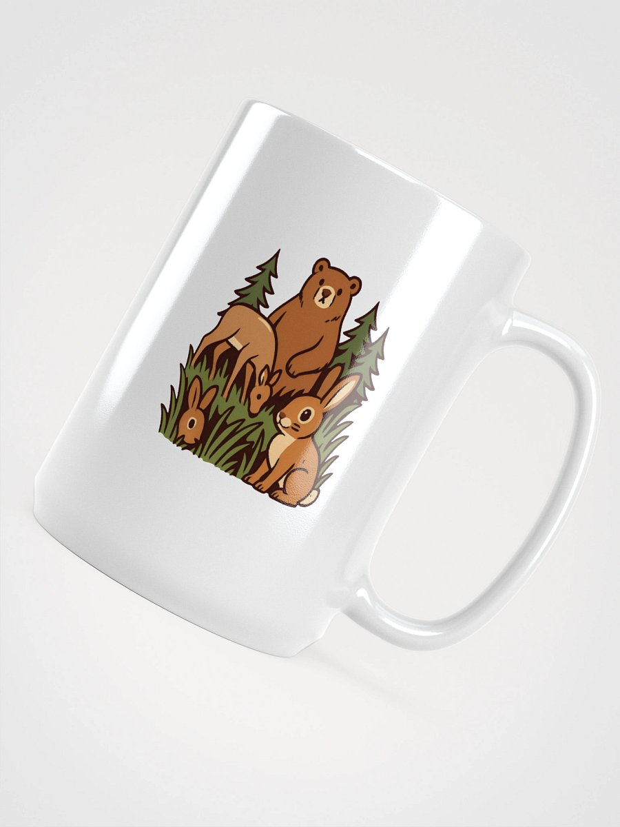 Wildlife Gathering White Glossy Mug product image (4)