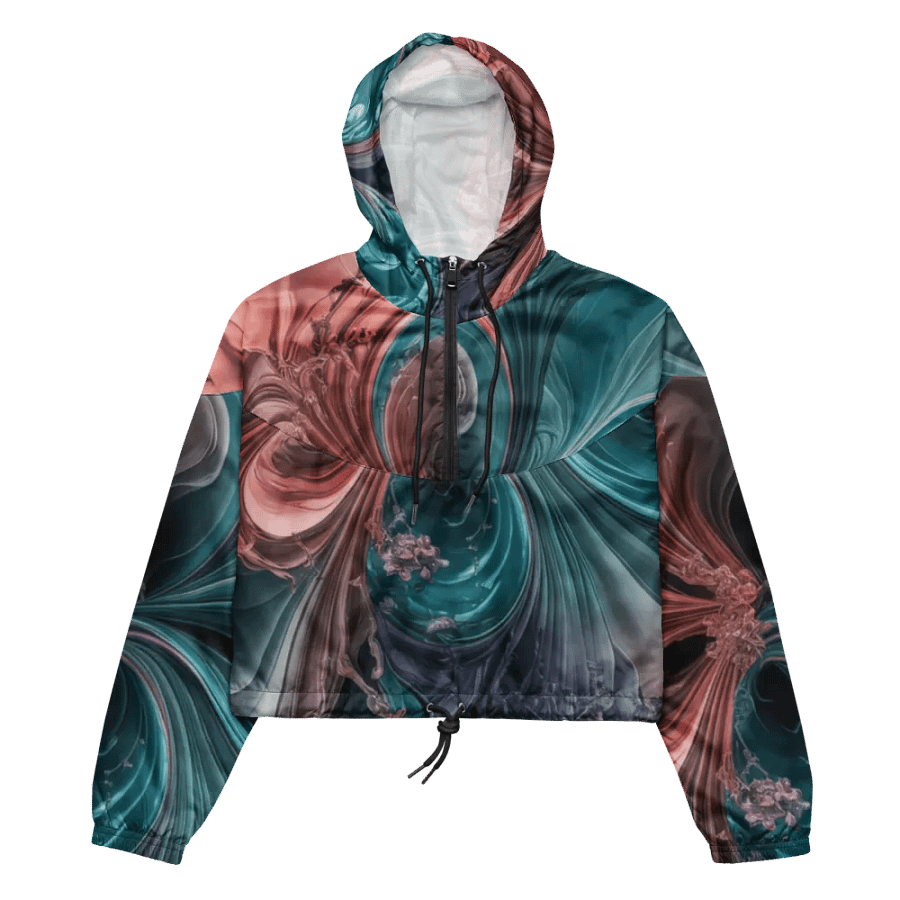 Liquid Color PT, Women's Cropped Windbreaker product image (4)