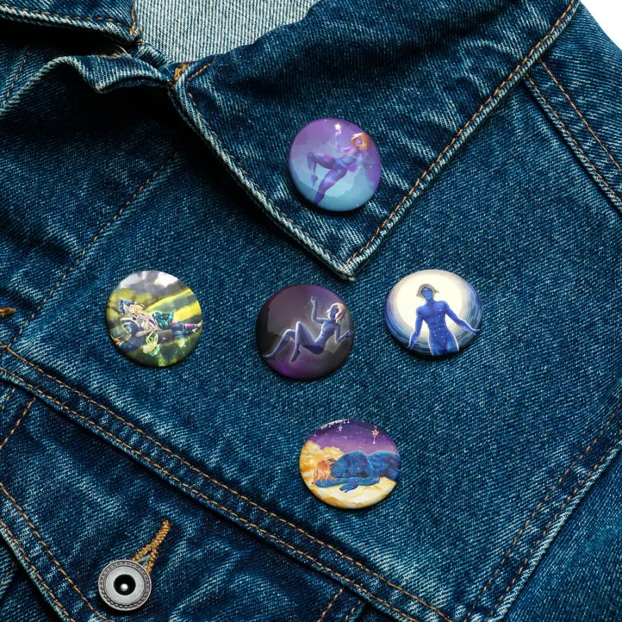 Set of 5 Astral pins product image (16)