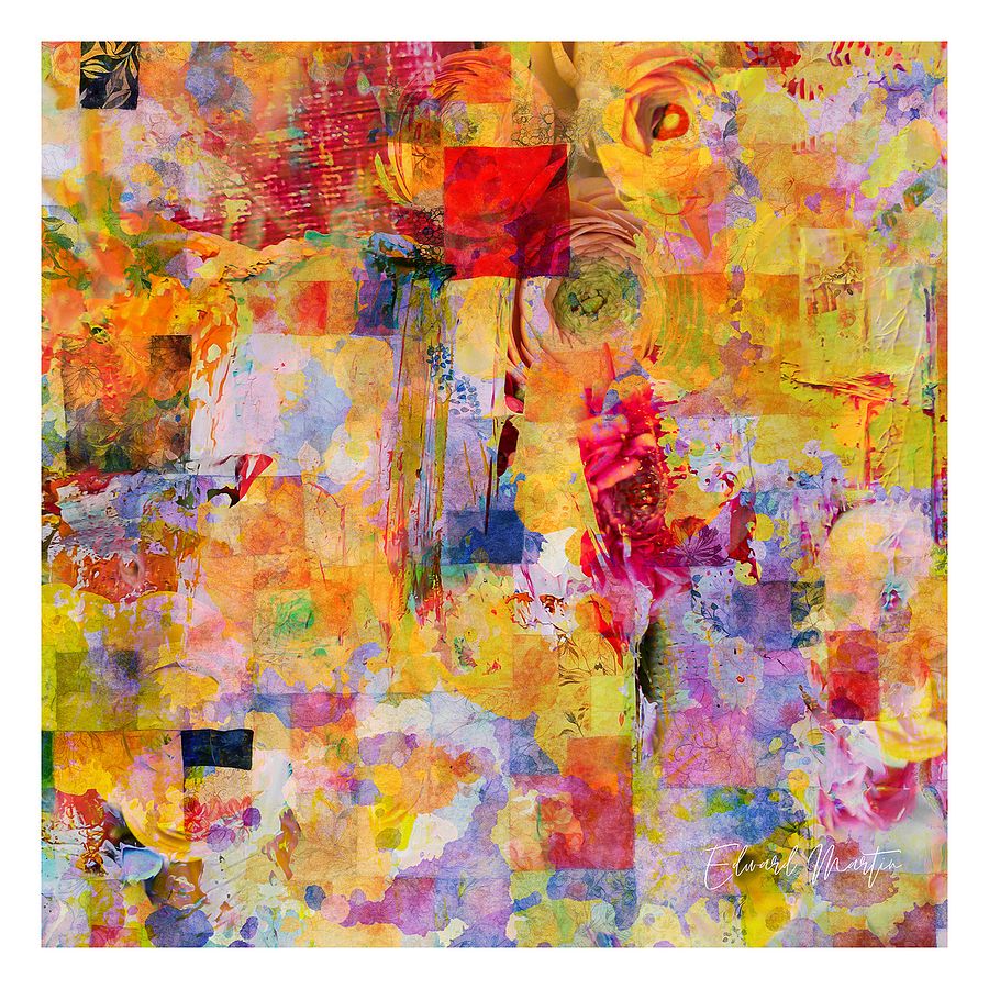 'Garden Imprints' by Edward Martin Mixed Media Collage product image (21)