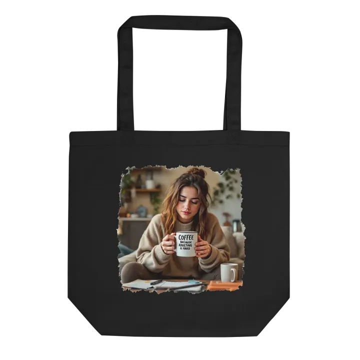Adulting Is Hard Eco Tote Bag product image (1)