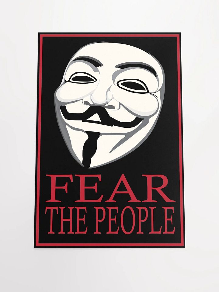 Fear The People - Red - Enhanced Matte Paper Poster product image (2)