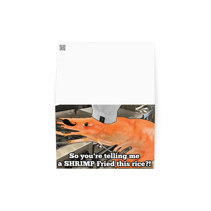 Shellby The Shrimp Waifu Greeting Card product image (2)