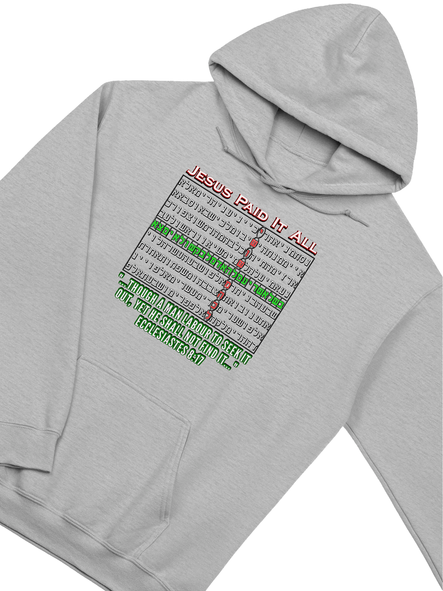 Jesus Paid It All - Bible Code Hoodie product image (3)