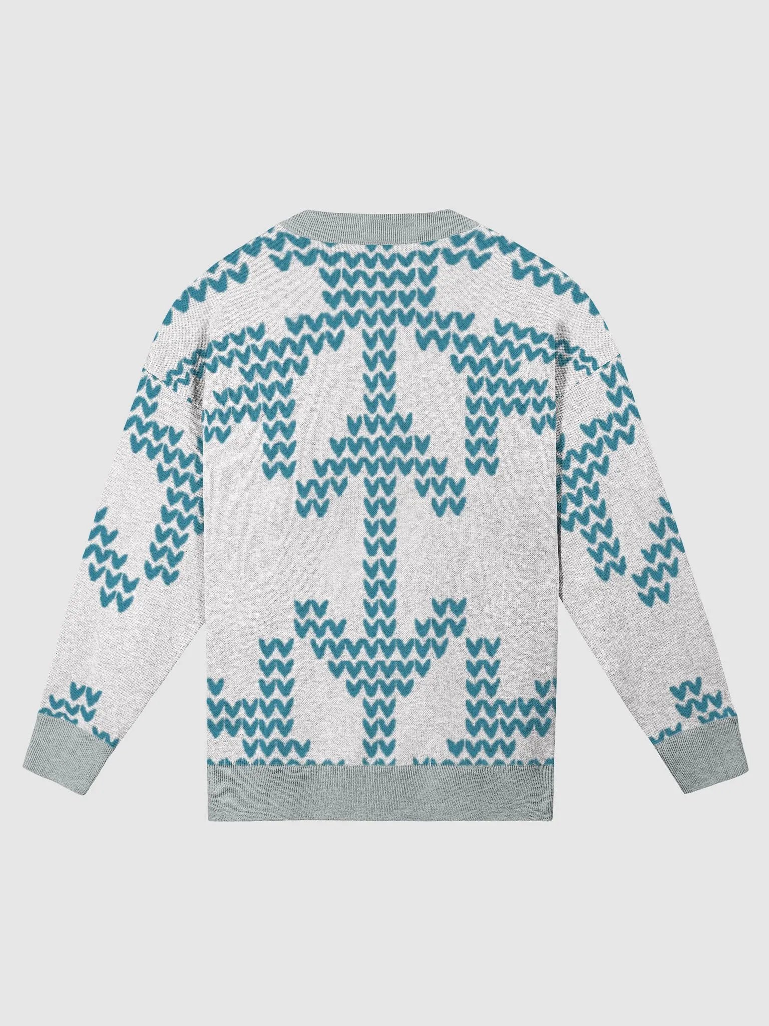 Snowy Cozy Jacquard Knit Sweater: Cotton Dream product image (7)