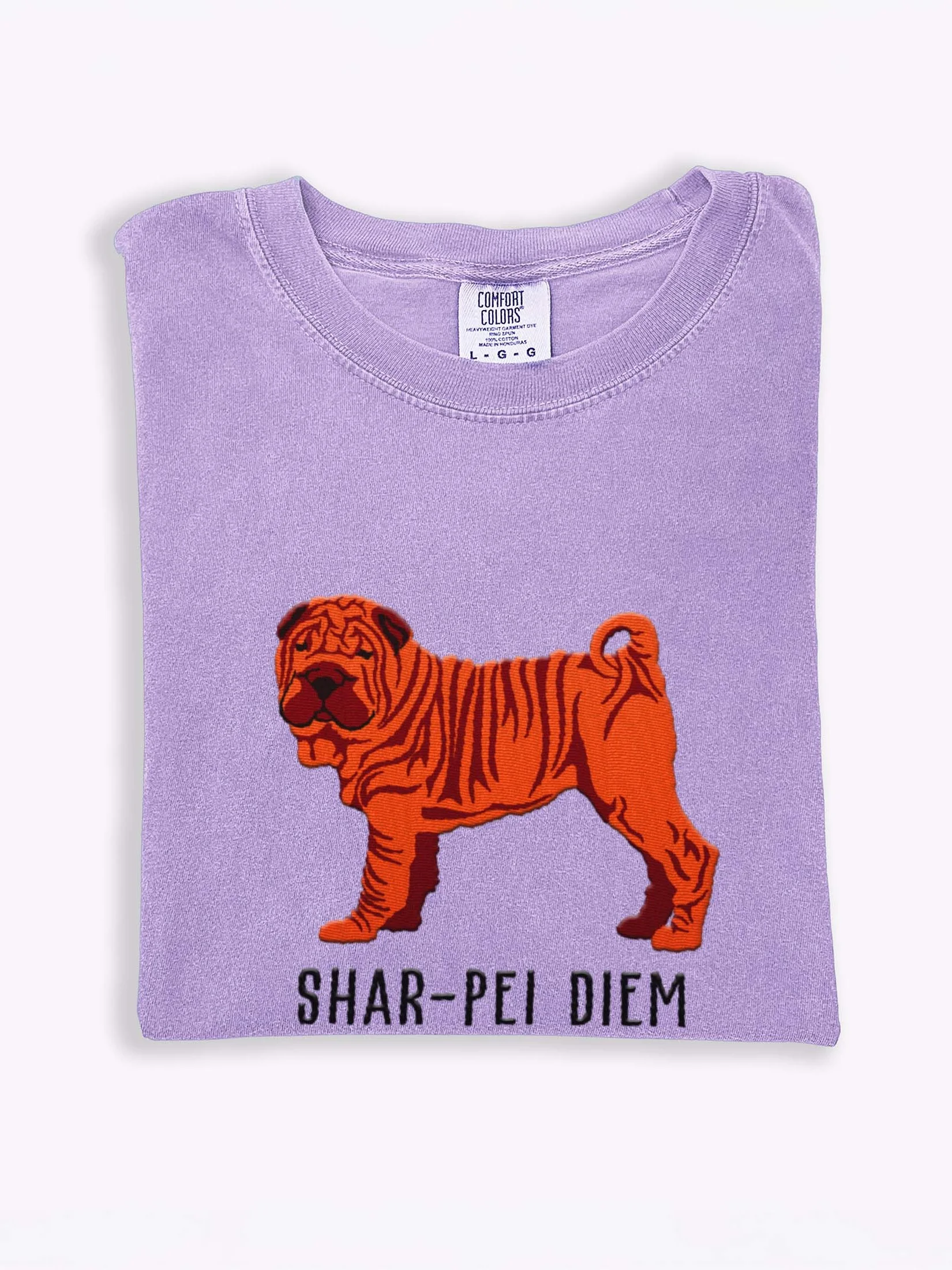 Shar-Pei Diem T-Shirt(Embroidered) of a Chinese Shar-Pei(Red) product image (1)