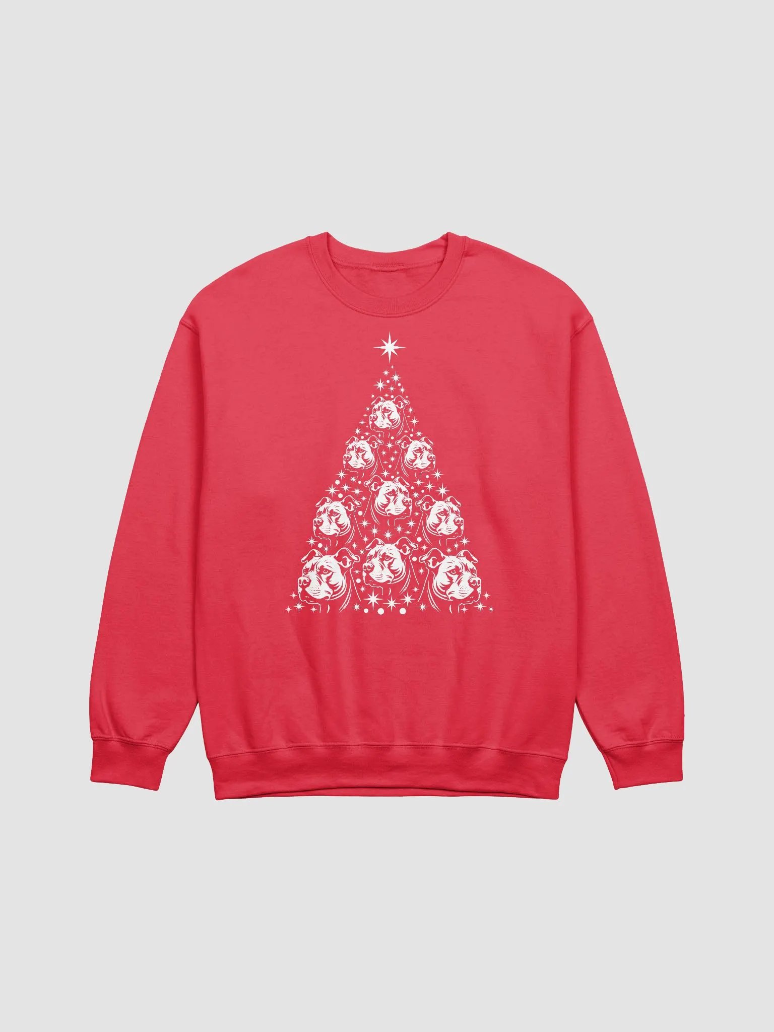 Pitbull Terrier Christmas Tree Sweatshirt Design for Pittie Paw-rents product image (23)