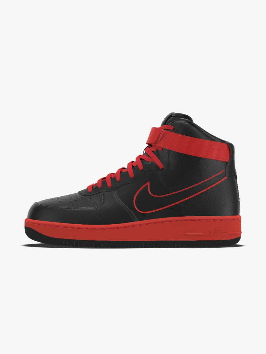 Red Subvert Air Force 1 High by Alluci N1K3-C1TY|Co-Lab product image (4)