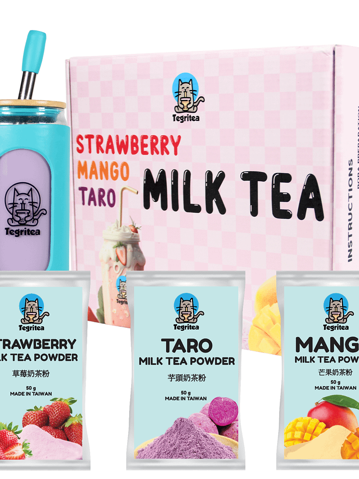 Strawberry/Mango/Taro Milk Tea Kit (9 Servings) product image (1)