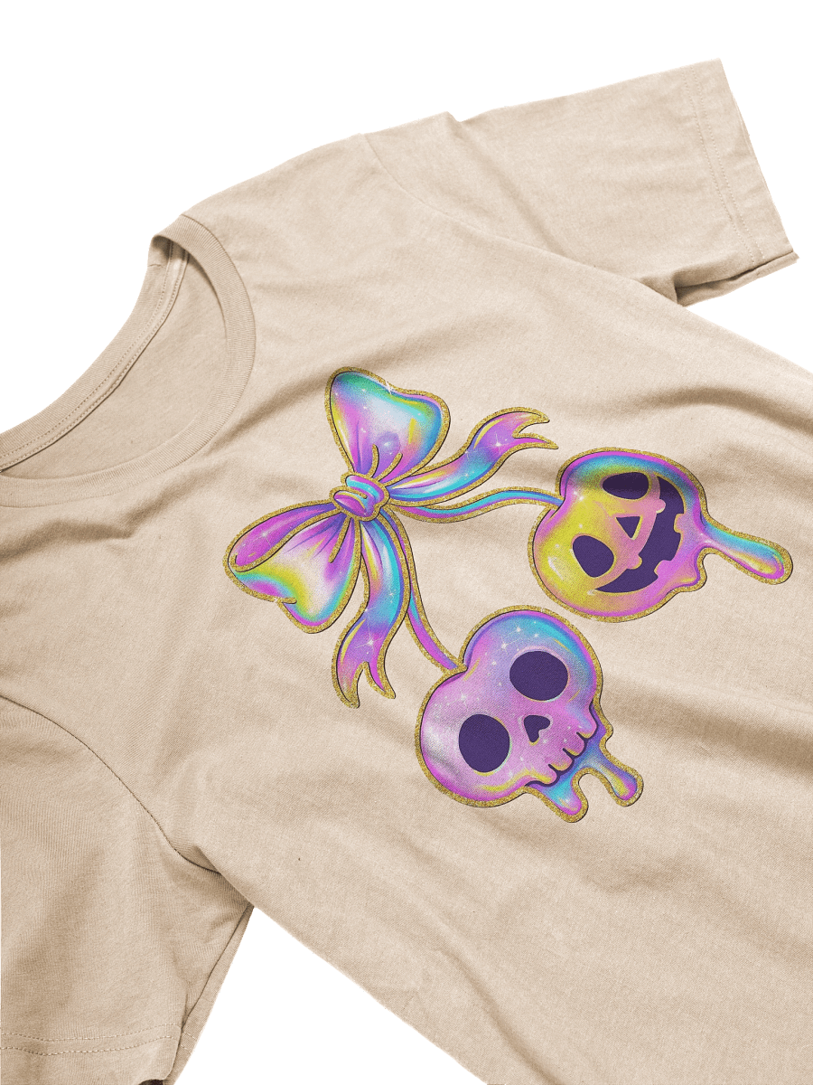 Dripping Cherry Skeleton Halloween Print Short Sleeve Unisex T-Shirt product image (27)
