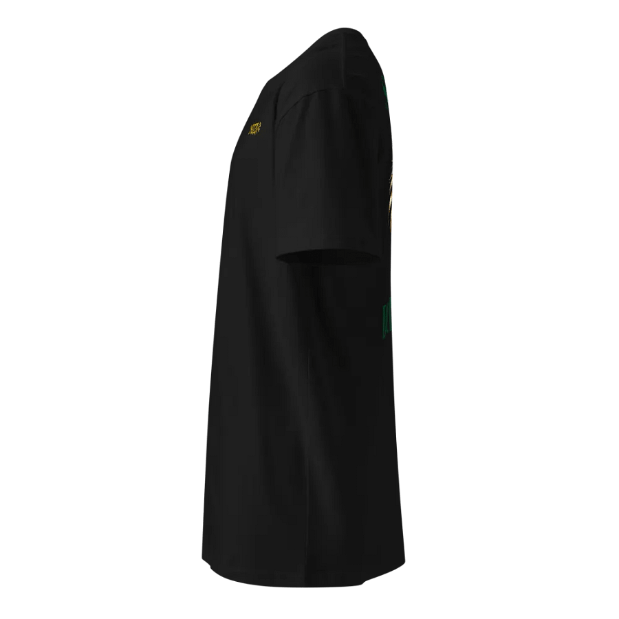 SIGMA WOLF BLACK TEE (GREEN LETTERS) Unisex Premium T-Shirt product image (3)
