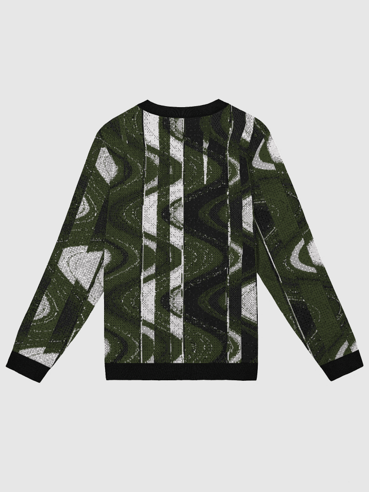 WAVELENGTH MONOLITH | JACQUARD KNIT CREWNECK - GREEN FIR product image (2)