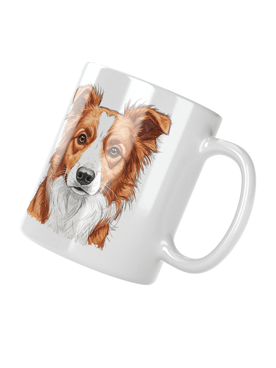 Border Collie Sketch-y Art Chic Small Ceramic Mug product image (5)