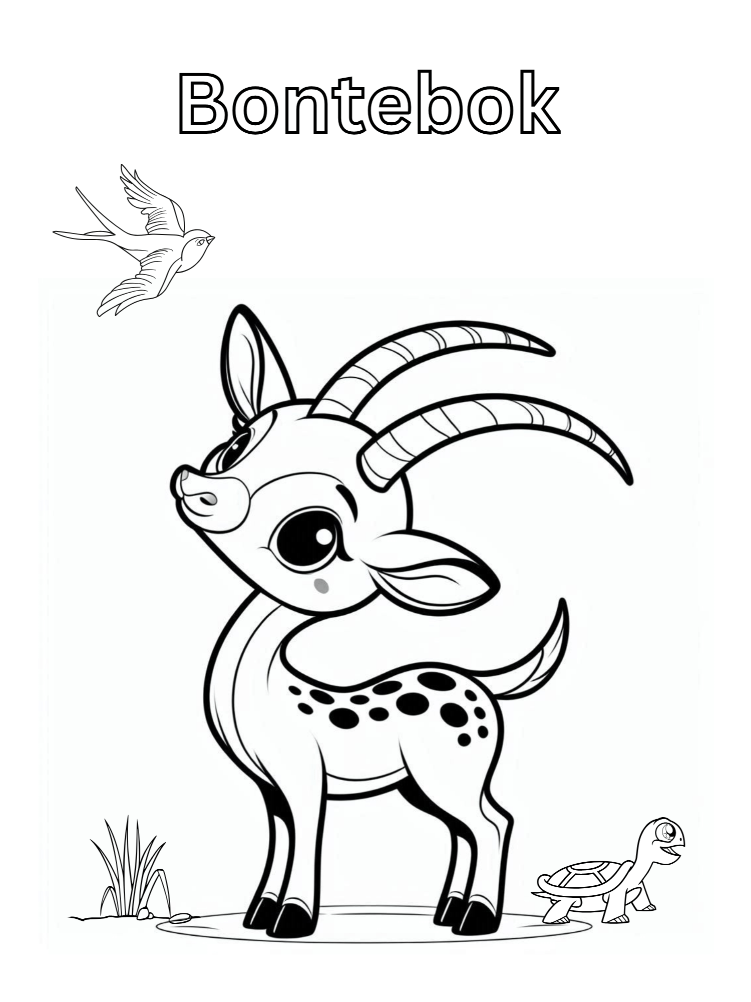 Coloring book,African animals. 40 Pages product image (6)