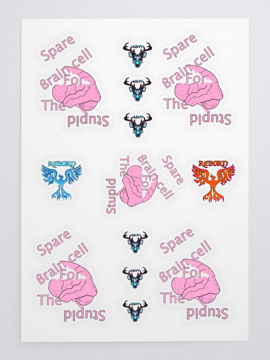 Spare Brain Cell Kiss Cut Sticker Sheet product image (3)
