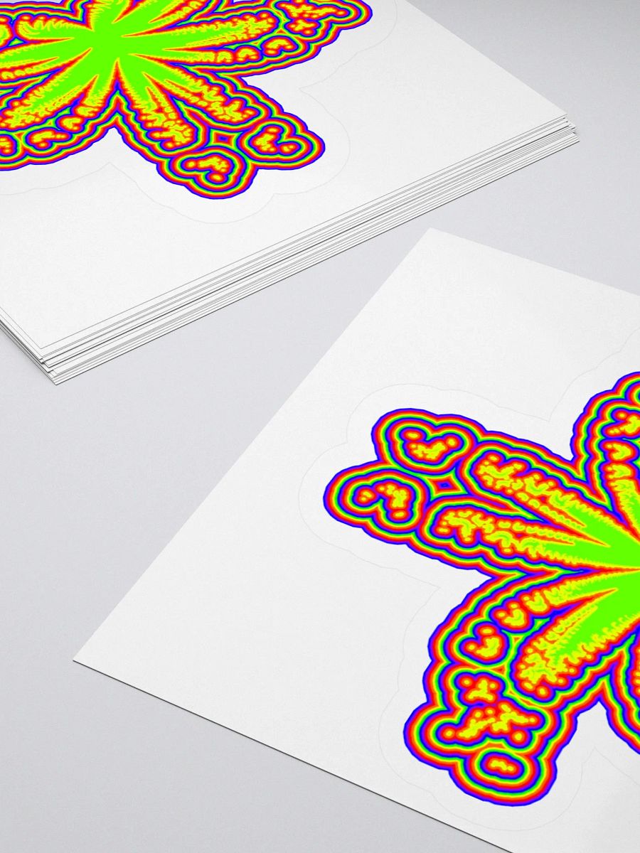Cannabis Rainbow Stoner Sticker, 420 Queer Pride Pot Leaf Art product image (11)