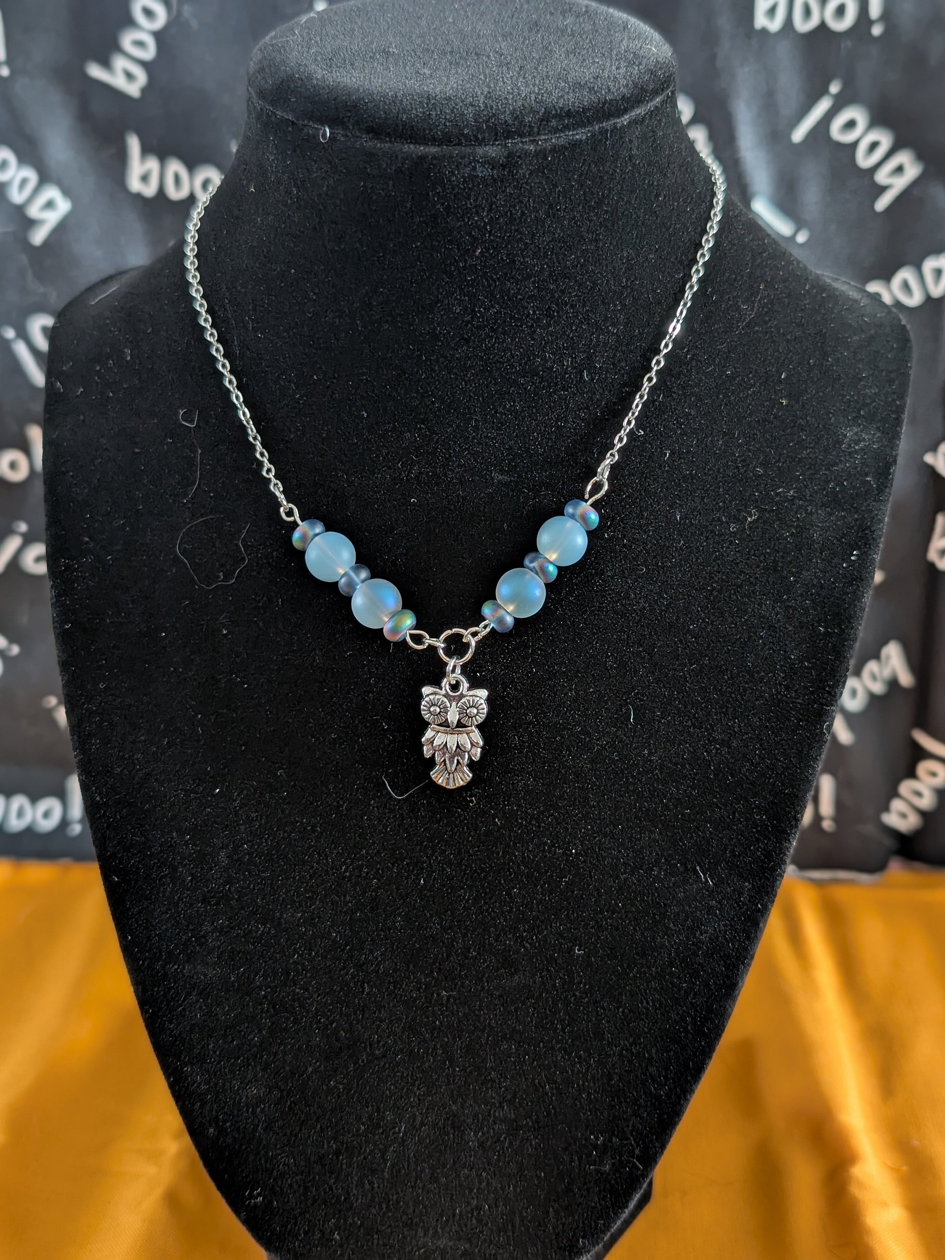 Blue Owl Necklace! product image (1)