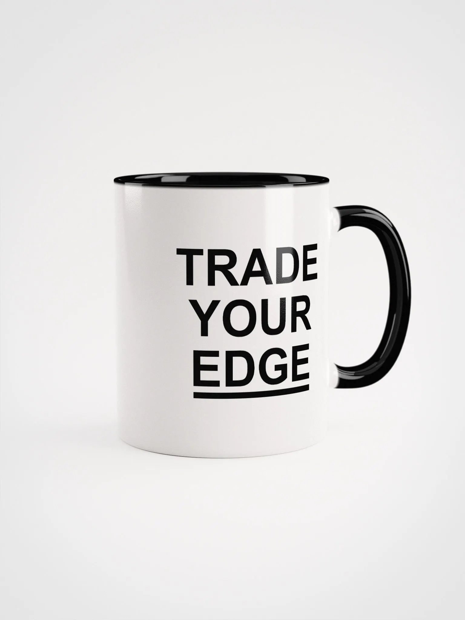 Coffee Mug (TRADE YOUR EDGE, Black & White) product image (1)