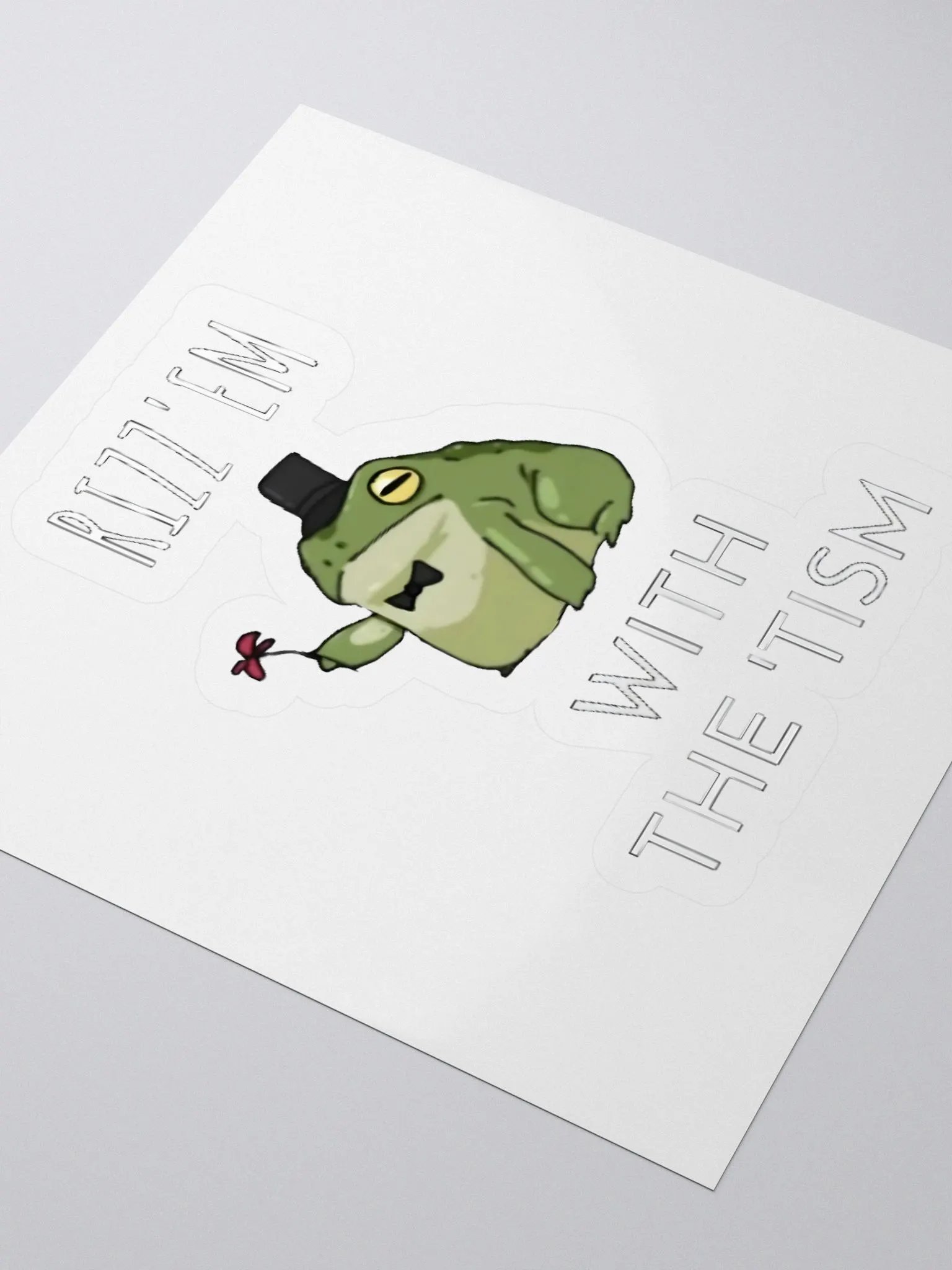 Rizz Em With The Tism Sticker product image (3)