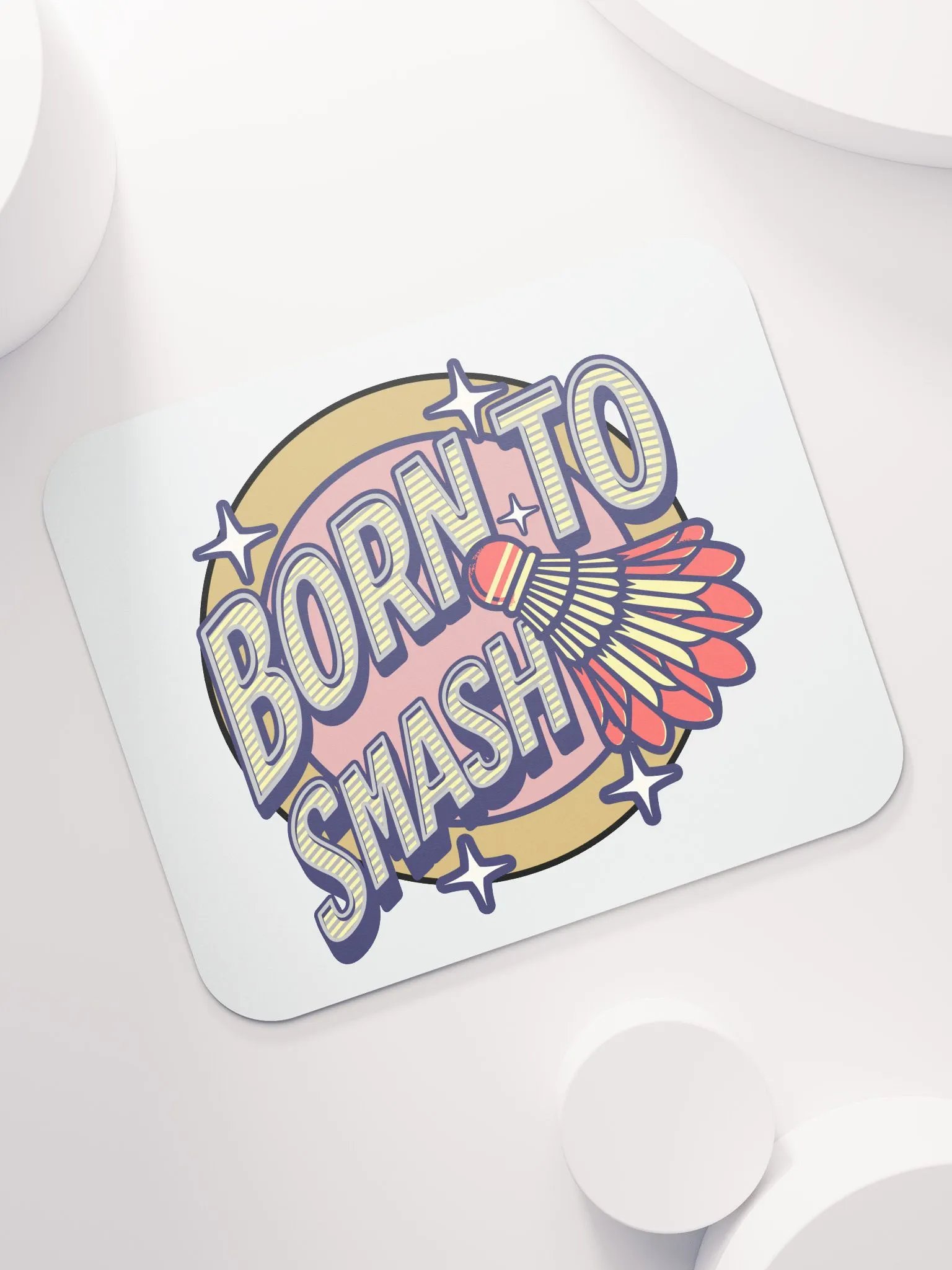 Born To Smash Badminton Zone Mouse Pad product image (5)