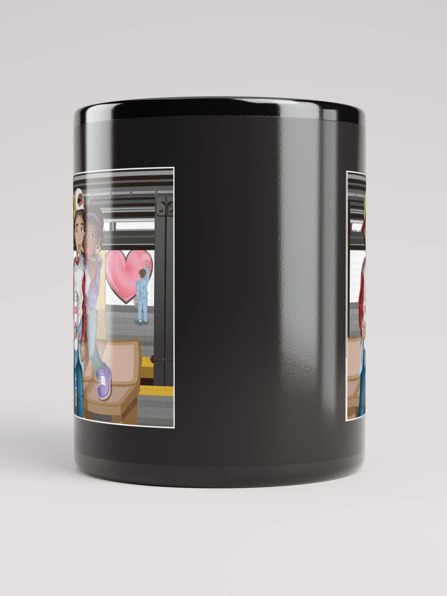 Graffiti Couple Mug - Black product image (9)