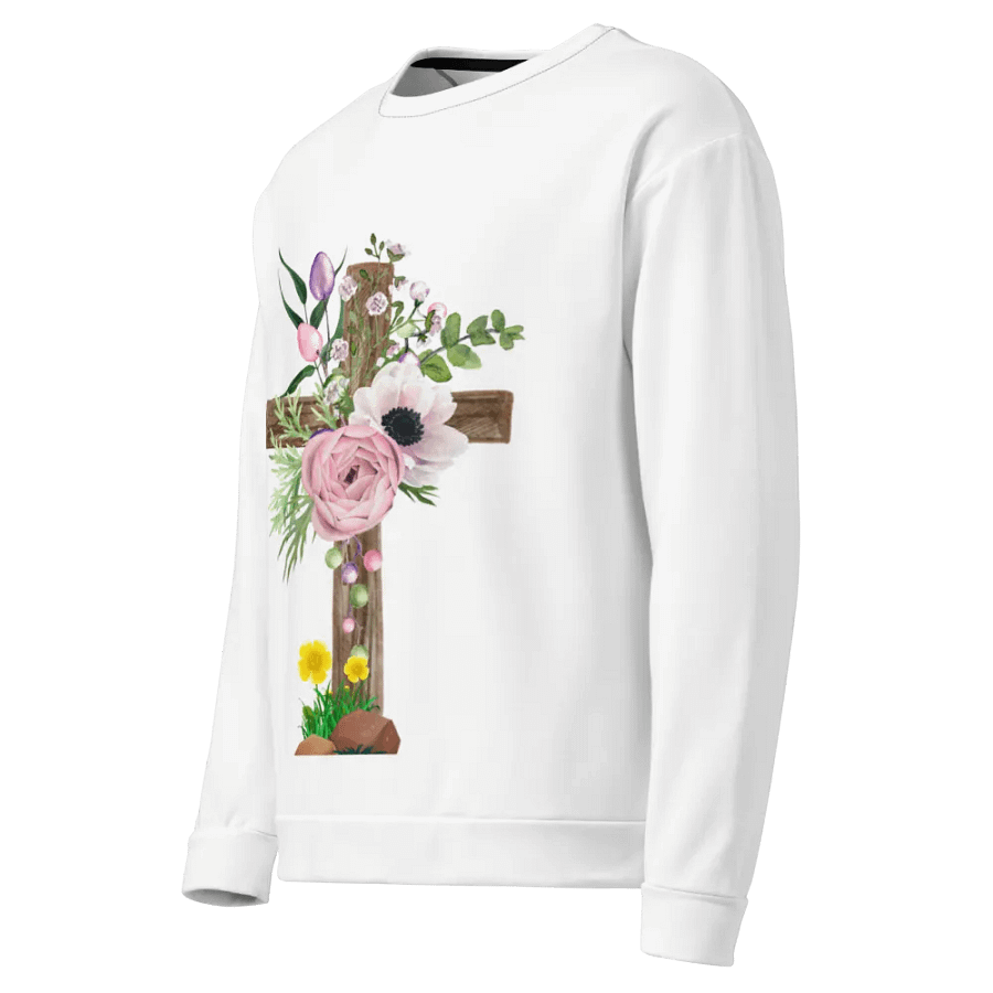 Floral Cross All-Over Print Sweatshirt product image (3)