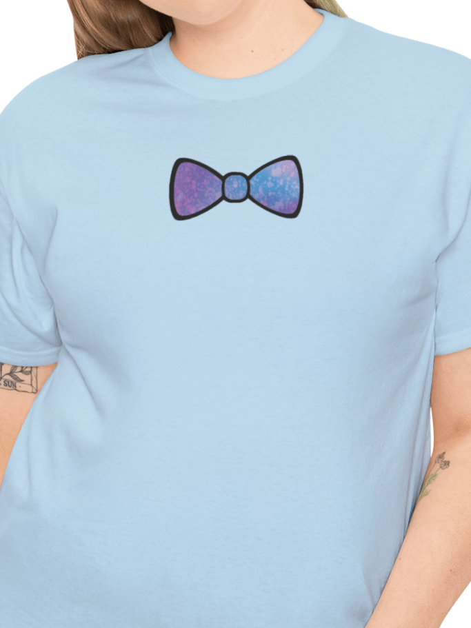 Dark Blue/Purple Mix Watercolor Bow Tie Shirt product image (8)