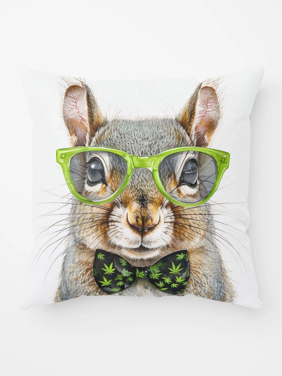 Happy Cannabis Bowtie 420 Squirrel pillow product image (9)