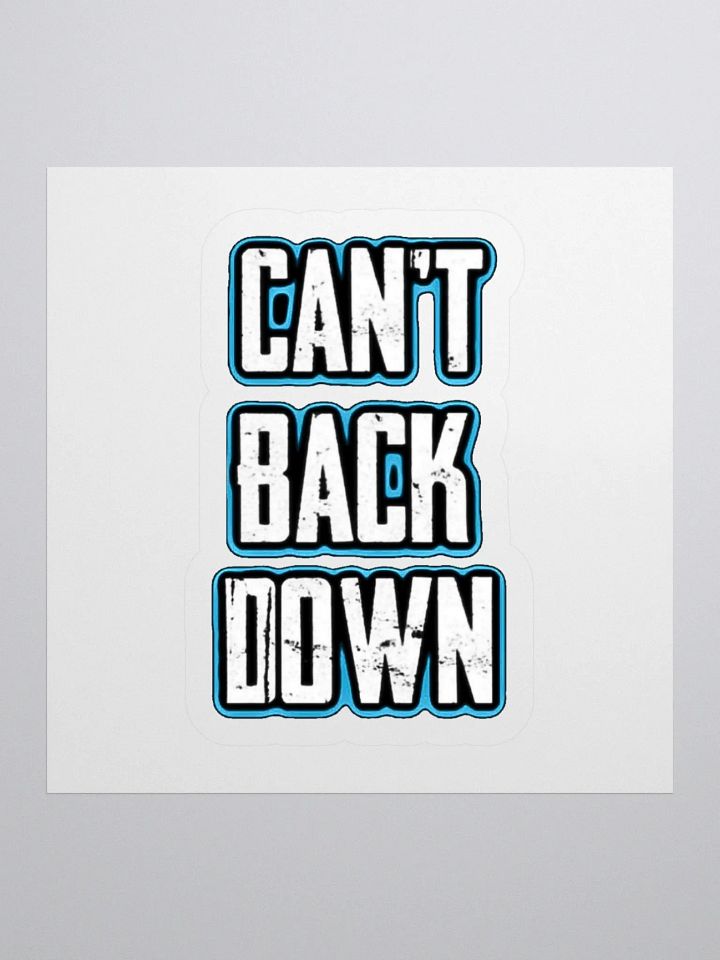 Can't Back Down (TeNN4OUR) Kiss Cut Stickers product image (3)