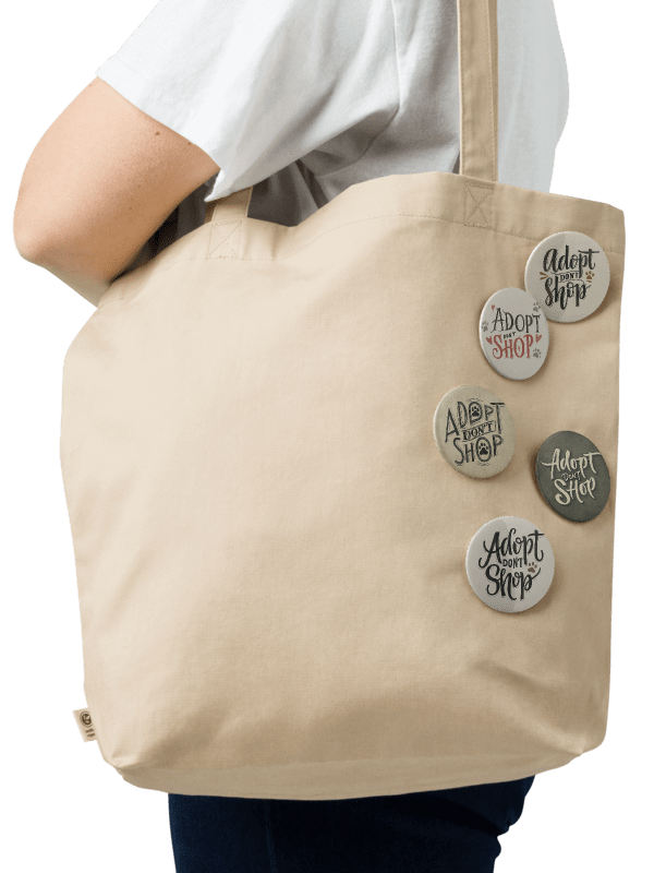 Adopt Don't Shop Retro Pin Button Set product image (4)