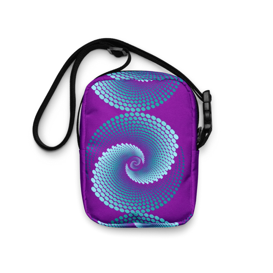 Spiral Swirls All-Over Utility Crossbody Bag stylish ladies product image (6)