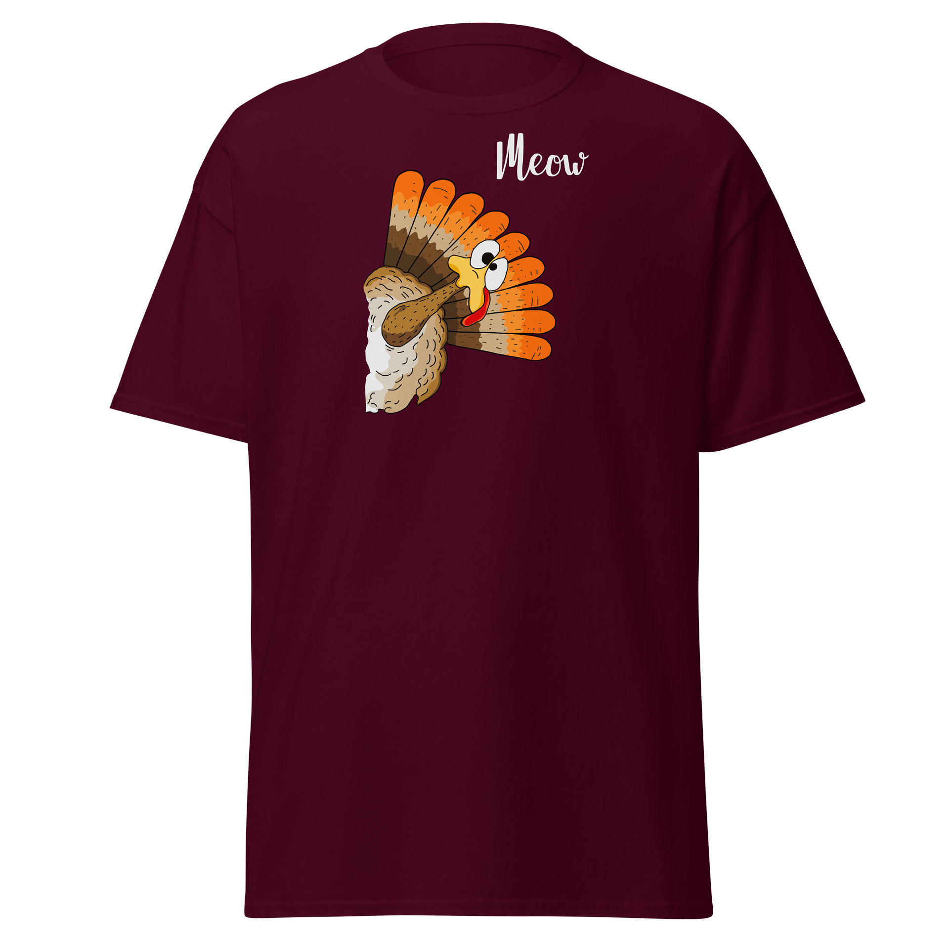 Whimsical Turkey Meow T-Shirt product image (43)
