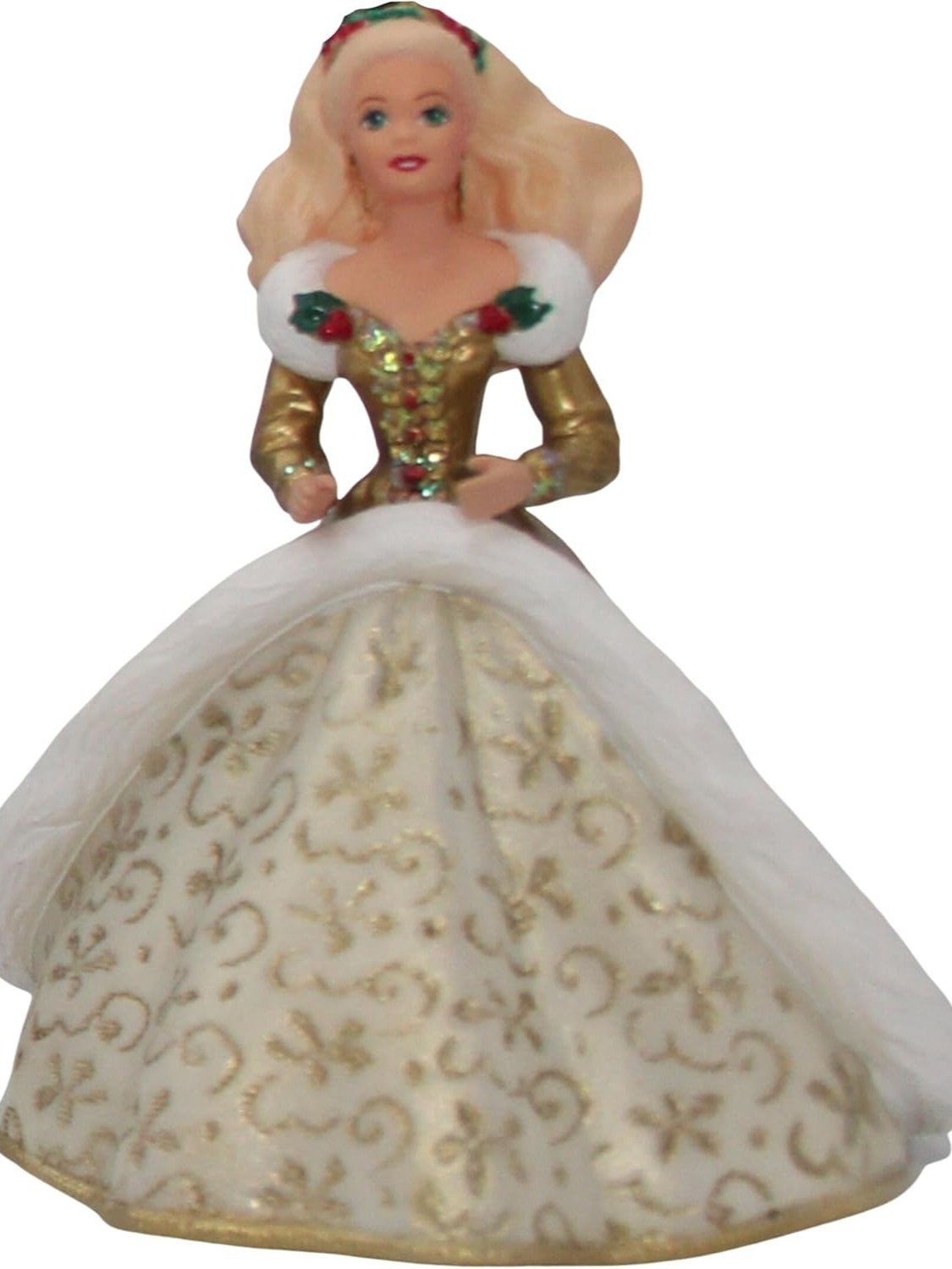 Hallmark Barbie in Gold Christmas Gown Holiday Collector's Series Keepsake Ornament, Plastic product image (2)