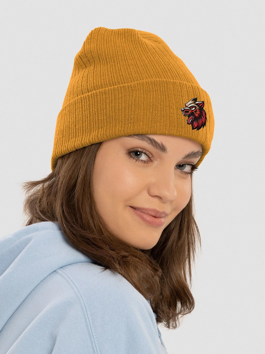 Wolf Ribbed Beanie product image (12)