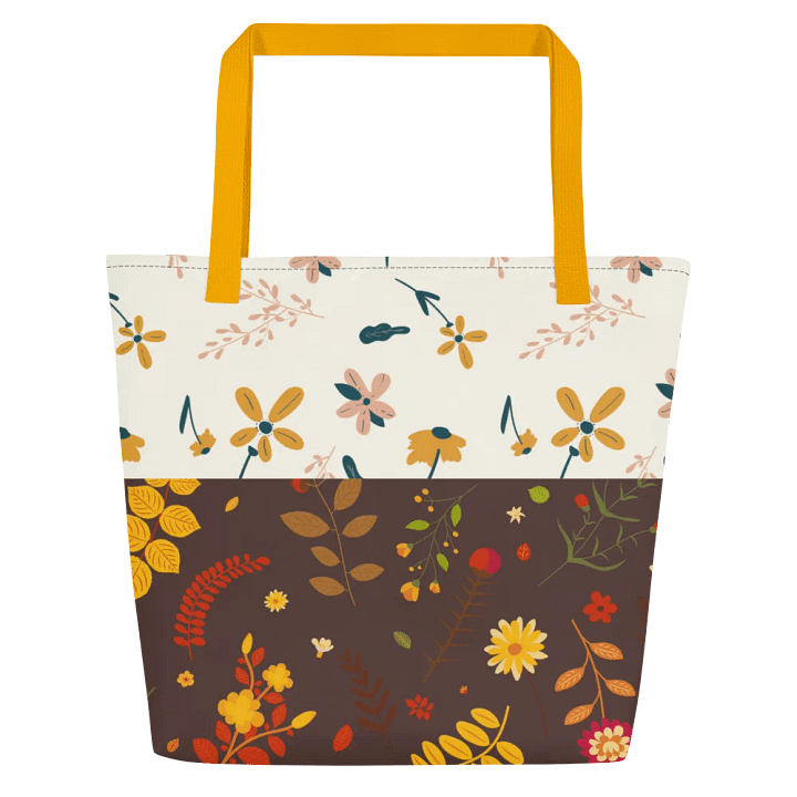 Autumn Leaf And Flower Tote Bag product image (1)