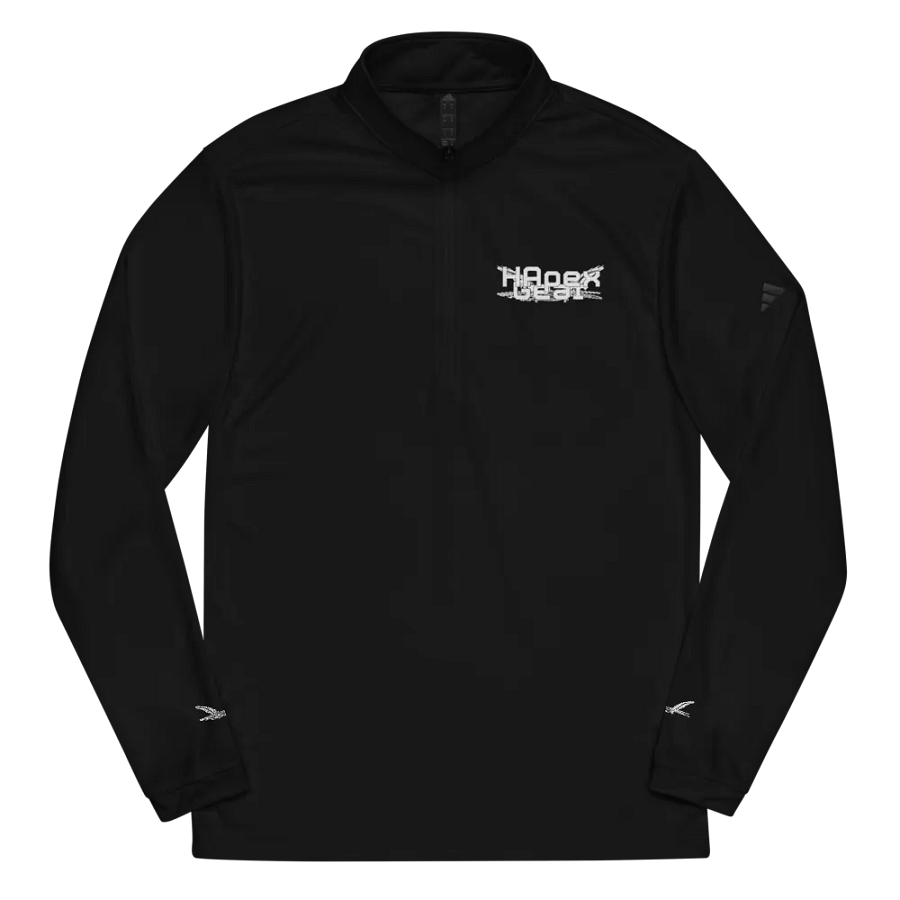 Lightweight Quarter-Zip Pullover - Embroidered - White HApex Gear Black Logo product image (13)