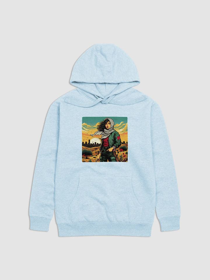 Freedom Fighter Sunset Hoodie | Free Palestine AI Work product image (27)