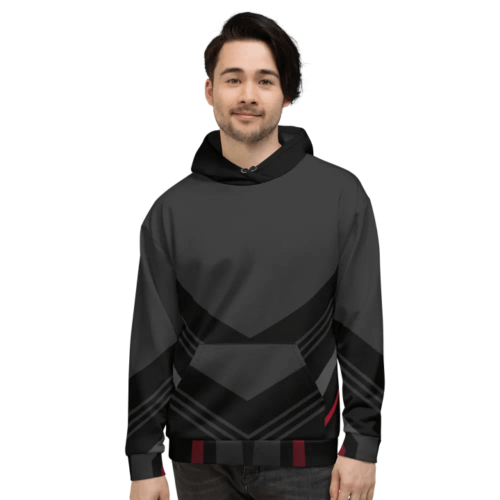 Symmetry in Red Unisex Hoodie product image (2)